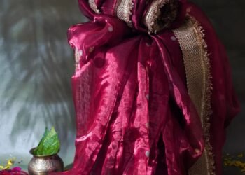 Elegant Banarasi Tissue Silk Saree for Wedding Festive Wear