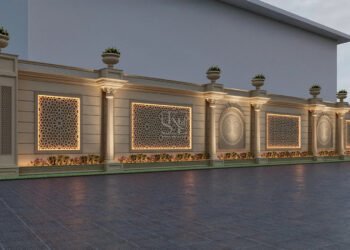 Boundary Wall Concept 1 Boundary wall designs Stone Art By SKL 1