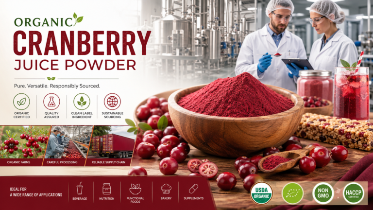 Organic Cranberry Juice Powder: A Versatile Ingredient for Modern Food, Beverage, and Nutraceutical Formulations Organic Cranberry Juice Powder