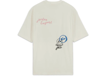 Travis Scott x Jordan Fragment T Shirt White4
