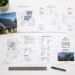 gpt image 2 A flat lay of permit ready solar plan set documents spread on a clean white desk 0