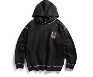 Black Contrast Stitch Hoodie FRONT 300x300 1