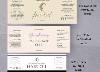 Custom hair serum tags
