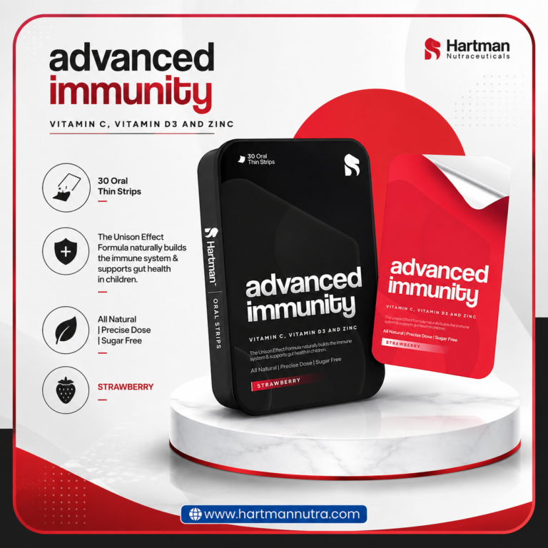 Premium immunity supplement packaging mockup