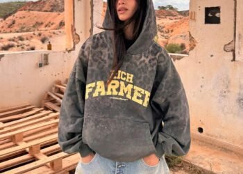 RICH FARMER HOODIE DARK GREY