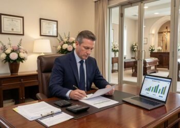 magnific a professional warm highend funeral home office in 6624
