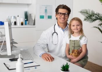young girl pediatrician s office physical examination 1