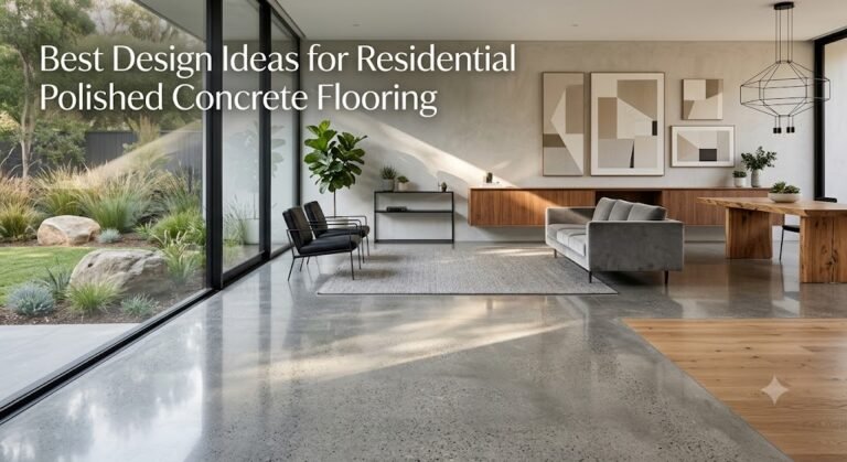 Best Design Ideas for Residential Polished Concrete Flooring 1