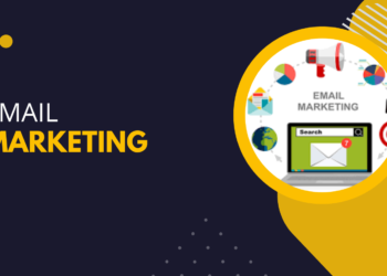 Black Yellow Digital Marketing Facebook Cover