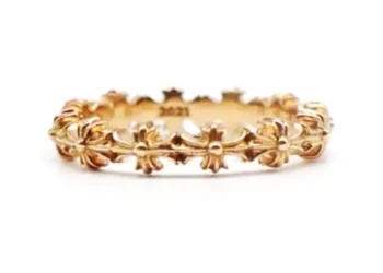 Chrome Hearts 22K Gold Tiny E Plus Brand Ring 1