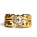 Chrome Hearts 22k Gold Kt Ring With 5 Diamonds 1