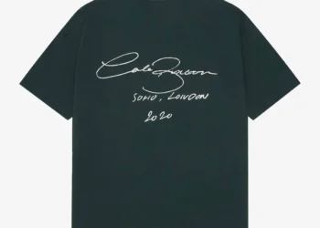 Cole Buxton signature t shirt forest green AW23VSTS001 610 XS1 1