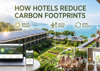 How Hotels Reduce Carbon Footprints With Solar Power, Local Food, and Zero Plastic Gemini Generated Image eo7213eo7213eo72 1
