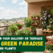 How to Turn Your Balcony or Terrace Into a Green Paradise with Outdoor Plants