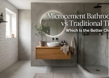 Microcement Bathrooms vs Traditional Tiles Which Is the Better Choice