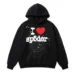 Sp5der I Heart SP5 Souvenir Hoodie in Black main view with logo print 768x768 1