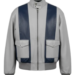 Vintage Grey Retro Bomber Jacket