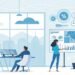 a modern professional corporate illustration repr