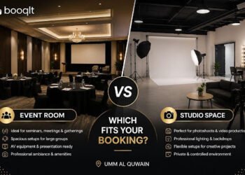 Event Room or Studio Space in Umm Al Quwain: Which Fits Your Booking? booqit6