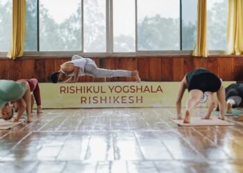 yoga practice during yttc course