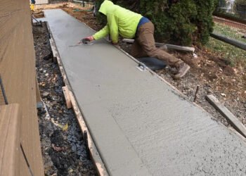 sidewalk finishing